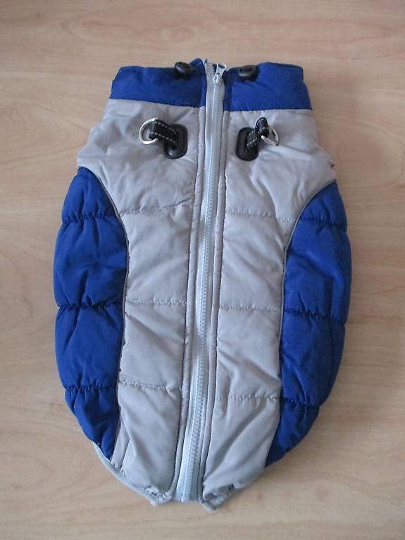 wattierter warmer hundemantel rückenlänge 48cm neu